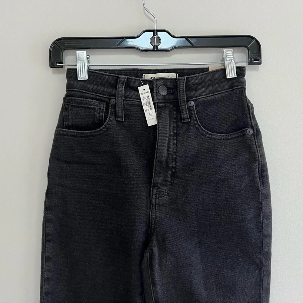 Madewell NWT Tall Curvy High-Rise Skinny Jeans in Starkey Black Wash, size 23T